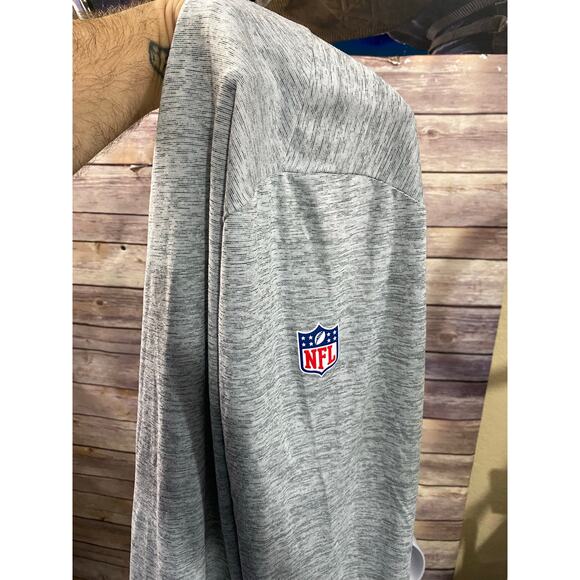 Dallas Cowboys Shirt Mens L Nike On Field Long Sleeve Gray Dri Fit EUC - Picture 10 of 11